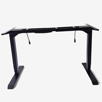 Bureau debout électrique ergonomique moderne en métal à hauteur réglable, double moteur, trois niveaux, pour ordinateur de bureau, garantie 5 ans