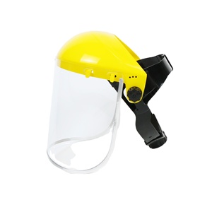 Sombrero de casco de protección facial transparente unisex con visera Loktar Industries EN166/EN1731 protege los ojos para lugares públicos - Product Image 2