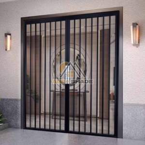 Malla Mosquitera Plegable de Acero Inoxidable Diamond Security, Puerta Corredera <span class=keywords><strong>Doble</strong></span>, Tipo Invisible, Moderna, para Hotel - Product Image 4