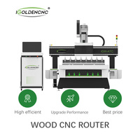 Routeur CNC 4*8 pieds abordable pour le travail du bois, machine de découpe CNC 1325 ATC pour la sculpture sur bois, la découpe de MDF et la fabrication de portes de meubles en bois