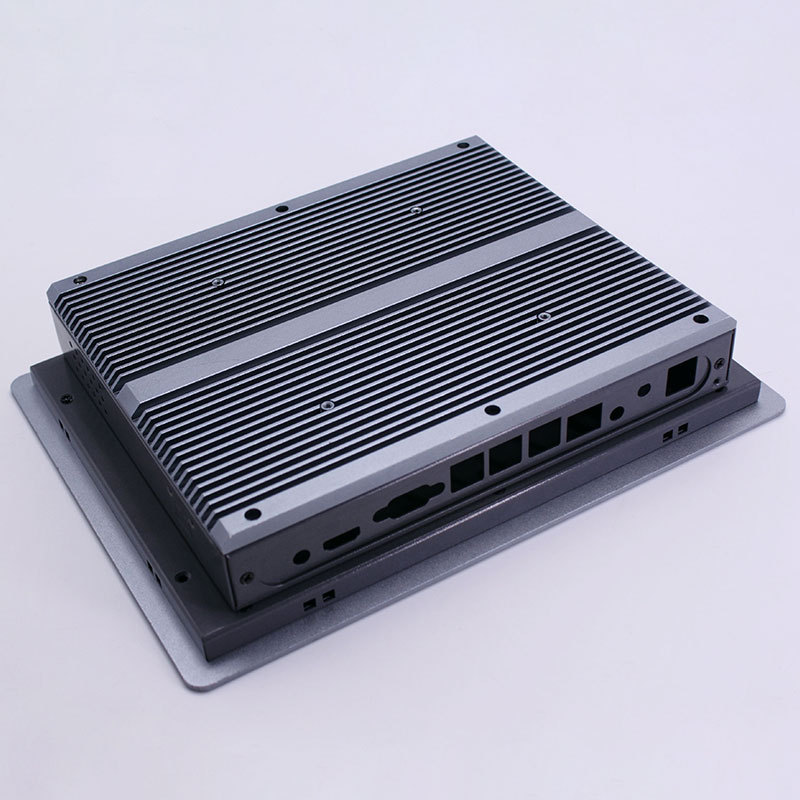 Заказная CNC фрезерованные алюминиевые Промышленный контроль PC корпус цельный компьютер 7 дюймов сенсорный экран корпус клей лист металлический корпус