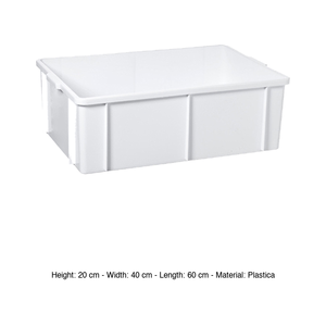 <b>Stackable</b> Transport <b>Box</b> 60 × 40 × 20 h cm, 1924 g, without Lid Giganplast - Product Image 3