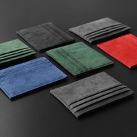Porte-Monnaie Mince Anti-RFID OEM, Mini Portefeuille Carte de Crédit avec Design 'Wrap Bank' en Cuir PU