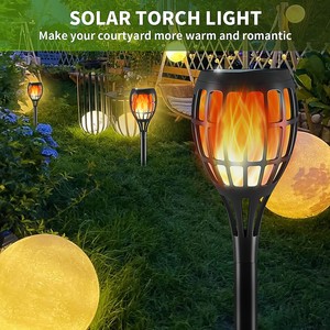 Lámpara <span class=keywords><strong>Solar</strong></span> con Forma de Llama OVO-061 con Sensor de Luz, IP65 Impermeable, para Decoración de Jardín, Paisaje y Caminos, Luz de Llama Pequeña - Product Image 4