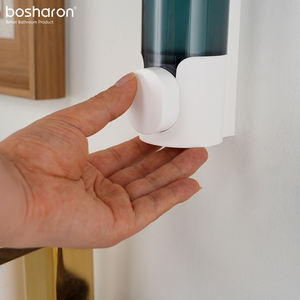 Vente en gros en usine en Chine Distributeur de savon mural en plastique blanc de luxe Presse à main manuelle Shampooing Après-shampooing Distributeur de savon - Product Image 2