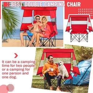 كرسي بذراعين قابل للطي بتصميم عصري محمول مع مظلة شمسية وحقيبة ثلج، كرسي استرخاء للاستخدام الخارجي وفي المستشفيات والفنادق - Product Image 6