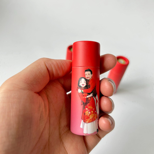 Tube en carton durable pour rouge à lèvres, en matières premières naturelles, pour un emballage zéro déchet. - Product Image 6