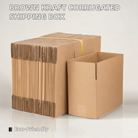 Boîtes cosmétiques en carton ondulé kraft à paroi simple recyclables, fermeture magnétique, logo personnalisé, impression flexographique pour faux cils
