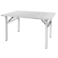 Table de cuisine pliante, table de pique-nique, table de camping portable, table carrée en tube, acier inoxydable, gain de place, table de jardin, terrasse, salle à manger