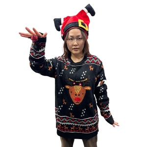 Custom Ugly Christmas Sweaters <strong>Women</strong> Casual Crew Neck Long Sleeve <strong>Xmas</strong> <strong>Jumper</strong> Knitted Pullover <strong>Jumpers</strong> - Product Image 1