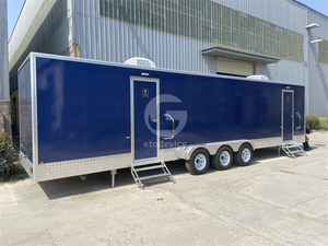 Glory 10 Meter dài Trailer phòng tắm Trung Quốc thực hiện thiết kế hiện đại xách tay AC nhà vệ sinh cho các trường học & Công viên sử dụng - Product Image 2
