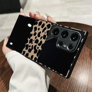 เคสโทรศัพท์กระจกแต่งหน้า INS ลายเสือดาวสำหรับ <span class=keywords><strong>Samsung</strong></span> S25 S24 S23 <span class=keywords><strong>S21</strong></span> S22 PLUS สุดสร้างสรรค์เคสแข็งกันกระแทก - Product Image 2