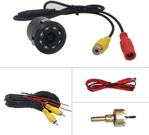 Aide au stationnement grand Angle CCD étanche Vision nocturne haute résolution 8 LED lumière Mini taille petite voiture de secours cachée est venue - Product Image 6