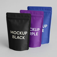 Sacs en plastique 3.5 mylar personnalisés Pochette debout à fermeture éclair anti-odeur pour bonbons pour biscuits pour emballage de gelée de nourriture pour animaux de compagnie de lait