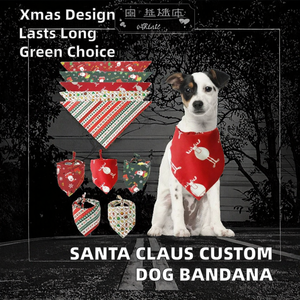 مخصص البوليستر القطن الكلب باندا سانتا كلوز طباعة عيد الميلاد للصيف أوم عيد الميلاد باندا الكلب - Product Image 3