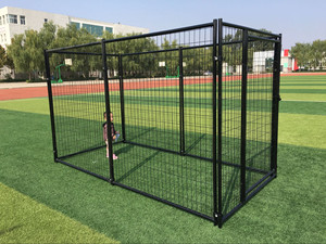 Chenil d'extérieur pour grand chien, Cage de clôture pour chien robuste, étanche 8X4X6 pieds, plateau en plastique noir pour Animal de compagnie, Cage Push-up - Product Image 2