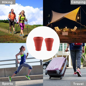 <span class=keywords><strong>Reuseable</strong></span> xách tay gấp nước Snack Silicone ráp cốc cà phê cho cắm trại ngoài trời du lịch - Product Image 6