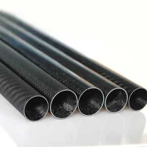 Todos os tipos de tubo de carbono malha tecido de alto carbono ou tubos de vidro da fibra