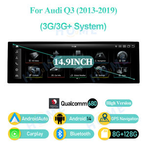 Lecteurs vidéo pour voiture Android 14, Carplay pour <span class=keywords><strong>AUDI</strong></span> <span class=keywords><strong>Q3</strong></span> 2013-2019, lecteur multimédia Androidauto 14,9 pouces, navigation GPS, écran intelligent DSP - Product Image 5