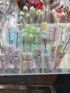 Stylos à perles DIY best-sellers transfrontaliers, stylos à bille robustes en argile souple, fournitures scolaires mignonnes - Product Image 6