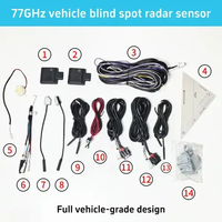 Capteur radar automobile 77 GHz, portée de 120 m, haute précision pour la surveillance des angles morts, système ADAS