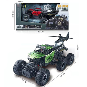 Voiture de course électrique tout-terrain télécommandée 2,4 GHz 4x4 1/6 haute vitesse, véhicule en alliage à 6 roues pour escalade sur rochers - Product Image 1