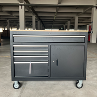 Armoire à outils professionnelle en acier multi-tiroirs avec roulettes, boîte d'atelier sur roulettes pour mécaniciens, support OBM