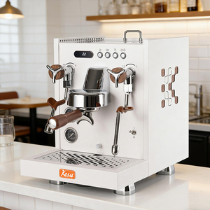 Cafetera Espresso Comercial 3 en 1, Semiautomática, Programable, Blanca, de Acero Inoxidable, de Alto Volumen, Doble Diseño, Nueva Llegada - Product Image 3