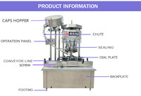 Fabrieks prijs elektrische glazen fles pot automatische dranken fruit sap bottel- en verpakkingslijn machine 200ml hoge motorversnelling