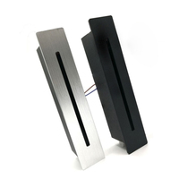 Eclairage de marches à LED, boîtier en aluminium à faisceau étroit blanc et noir, usage intérieur, éclairage d'escalier