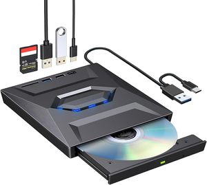 Lecteur optique externe <span class=keywords><strong>USB</strong></span> 3.0 Type <span class=keywords><strong>C</strong></span> 5 en 1 CD <span class=keywords><strong>DVD</strong></span> RW VCD Ports SD/TF Ordinateur portable Ordinateur portable <span class=keywords><strong>Graveur</strong></span> de <span class=keywords><strong>DVD</strong></span> <span class=keywords><strong>Graveur</strong></span> de CD Super lecteur de bureau - Product Image 1