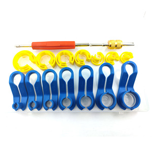 Car Air Conditioning Hose <b>Remover</b> Tool Kit Plastic Metal Sleeves For Refrigerant Fuel Compressor Cooling Lines - Product Image 2