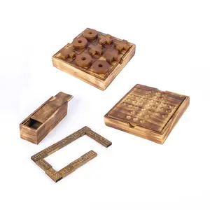 Mini Wooden Dominoes Set Classic Double 6 Domino Game In A Wooden Case Educational Board Games