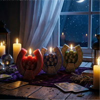 Bougie parfumée artisanale en cire de soja, aimant spirituel de prospérité et de richesse, pour la décoration de la maison en période de fêtes