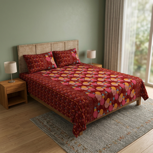 Juego de Ropa de Cama con Estampado de Plantas Modernas, 100% Algodón Orgánico, 200 Hilos, Diseño Floral de Elefantes, Tamaño King, para Hogar y Hotel - Product Image 3