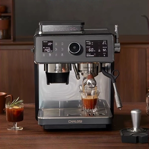 Machine à café semi-automatique italienne à double pompe 3000W, 20 bars, panneau intelligent, avec moulin à café intégré pour café - Product Image 1