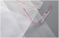 Venta al por mayor autoadhesivo Opp Bopp bolsa de plástico transparente celofán transparente Polybag reutilizable bolsa de correo para calcetines logotipo personalizado