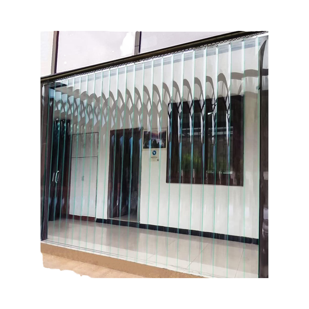 Industrial PVC Strip Curtain Fabric Dyed Yarn Woven Plain Style Pattern with PVC Coating for Warehouse Use