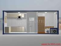 Maison modulaire préfabriquée en conteneur, cuisine complète, salle de bain, villa en conteneur personnalisée avec terrasse en bois, utilisation hôtelière traditionnelle