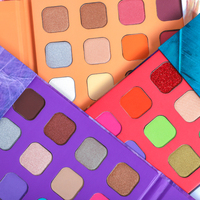 Palette de fards à paupières personnalisée, couleur personnalisée, brillant, mat, transparent, maquillage professionnel, étiquette privée OEM, organique