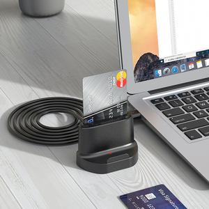 Rocketek 2-in-1 USB2.0 수직 메모리 TF 카드 스마트 카드 리더기 전화 스탠드 CAC EMV Sim IC ID 카드 리더기 - Product Image 1