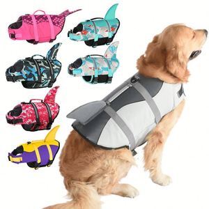 Gilet de sauvetage pour chien pour la natation et la navigation, gilet de sauvetage ajustable pour chiot avec bande réfléchissante, flottabilité supérieure, gilet de natation pour chien - Product Image 2
