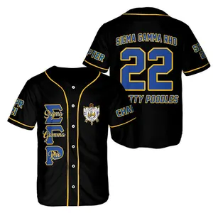 Wholesale Sublimated Plain Baseball Jersey Shirts Street Style Youth Unisex Custom Button Up Blank Baseball Jerseys