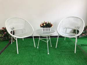 3 unids playa jardín Muebles silla/al aire libre muebles de mimbre de café/redonda sólida de mimbre de ocio <span class=keywords><strong>del</strong></span> sofá/ - Product Image 2