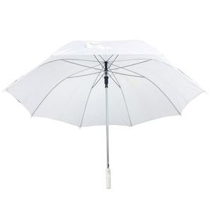 Paraguas de Golf Personalizado con Logotipo, Blanco, Transparente, Elegante, Resistente a la Lluvia, Apertura Automática, para Bodas - Product Image 3