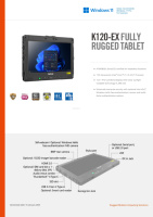 GETAC K120 Tablet Portabel 12,5 Inci yang Diperkuat dengan Prosesor Intel Core 13 dengan Harga Diskon