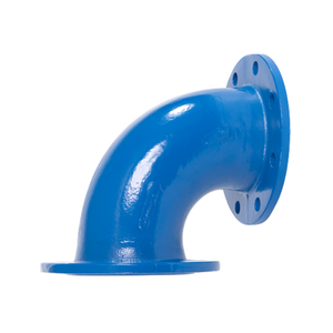 ข้อต่อเหล็กดัดอ่อน DN300 แบบสองหน้าแปลน งอ 90 องศา - Product Image 1