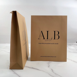 ถุงกระดาษคราฟท์สีน้ำตาลขนาด 180 กรัม สำหรับบรรจุภัณฑ์เสื้อผ้า ถุงส่งสินค้า ถุงไปรษณีย์ สำหรับร้านค้าออนไลน์ - Product Image 5