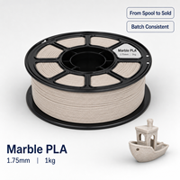 Filament PLA Marbre 1,75 mm 1 kg Multicolore Sans Trames Sans Obstruction Lot Constant pour Pièces Fonctionnelles d'Impression Agricole