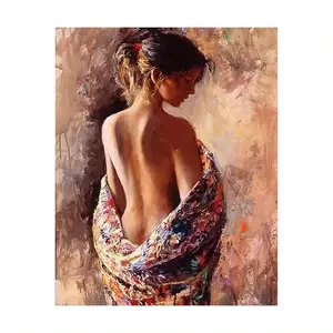 New Paint Boy Customized European Painting 5D Full Round Drill Diamond Nude Sexy Woman DIY Painting By Numbers For Decorating